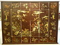Four seasons, lacquer engraving
