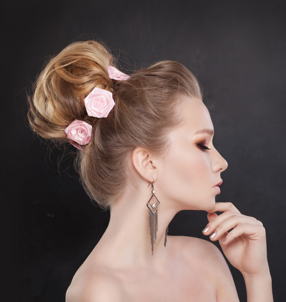Roses in hair